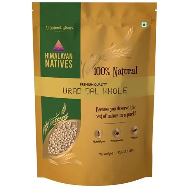 Himalayan Natives Urad Dal - Whole, 100percent Natural, 1 Kg-2.webp